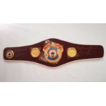 Nigel Benn Signed WBO Mini Belt Complete With Certificate Of Authenticity