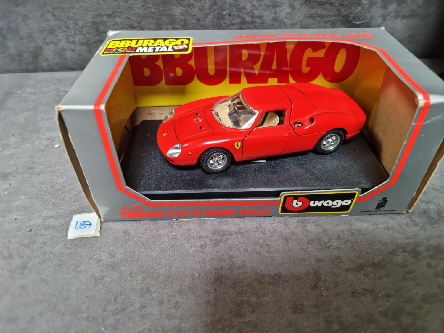 Bburago #0506 Ferrari 250 Le Mans 1965 Diecast 1/24 Scale Model In Excellent Original Box Bburago Is