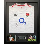 Chris Robshaw Signed And Framed England Rugby Shirt Complete With Certificate Of Authenticity