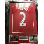 Nathaniel Clyne Signed And Framed Liverpool Shirt Complete With Certificate Of Authenticity