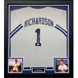 Bobby Richardson Signed New York Yankees Framed Baseball Jersey Complete With Certificate Of