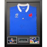 Guilhem Guirado Signed And Framed France 2019 World Cup Short Complete With Certificate Of