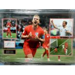 Harry Kane Signed And Framed England Display Complete With Certificate Of Authenticity