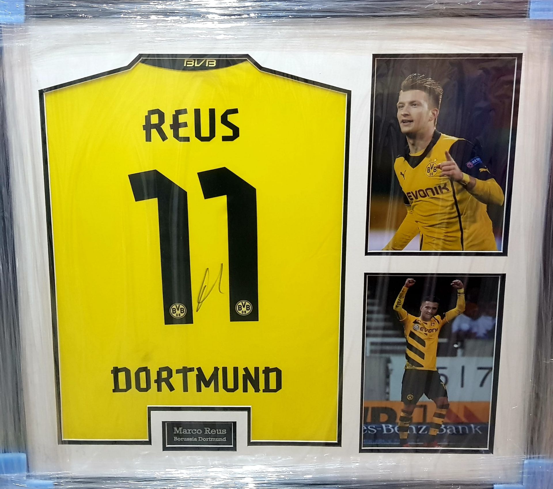 Marco Reus Signed And Framed Borussia Dortmund Shirt Germany Complete With Certificate Of