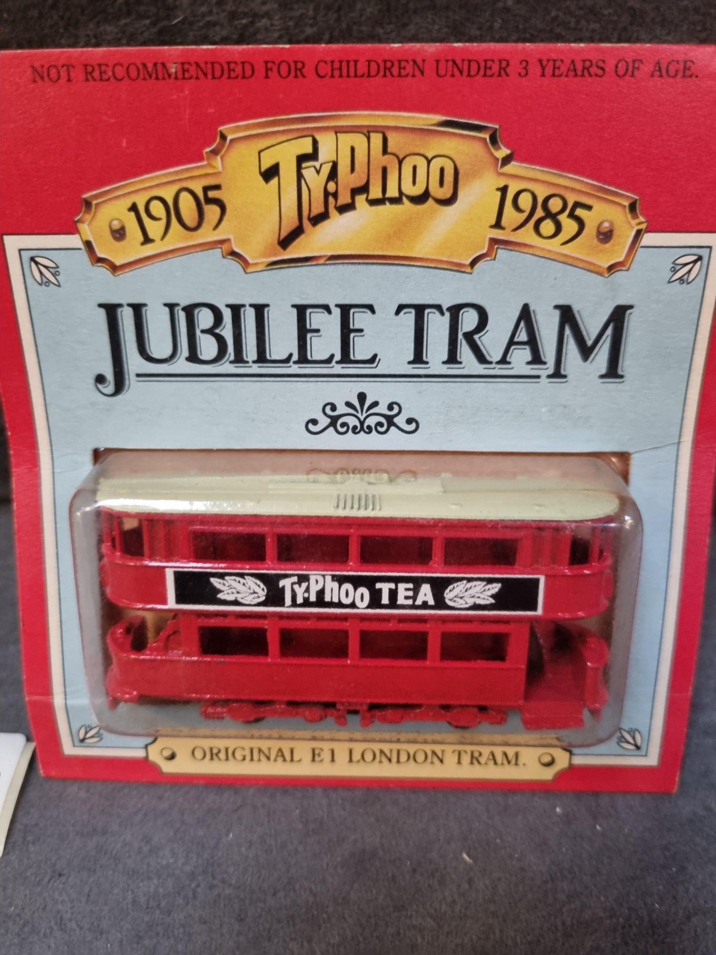Typhoo Tea diecast original E1 London Tram in original bubble packaging