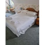 Divan Double Bed With Pine Headboard and Mattress L 1900mm X W 1500mm (28)