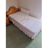 Divan Single Bed With Pine Headboard and Mattress L 1900mm W 900mm (44)