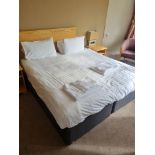 Kingsize Zip And Link Divan Bed With Mattress and pine headboard D 1900mm W 1800mm (6)