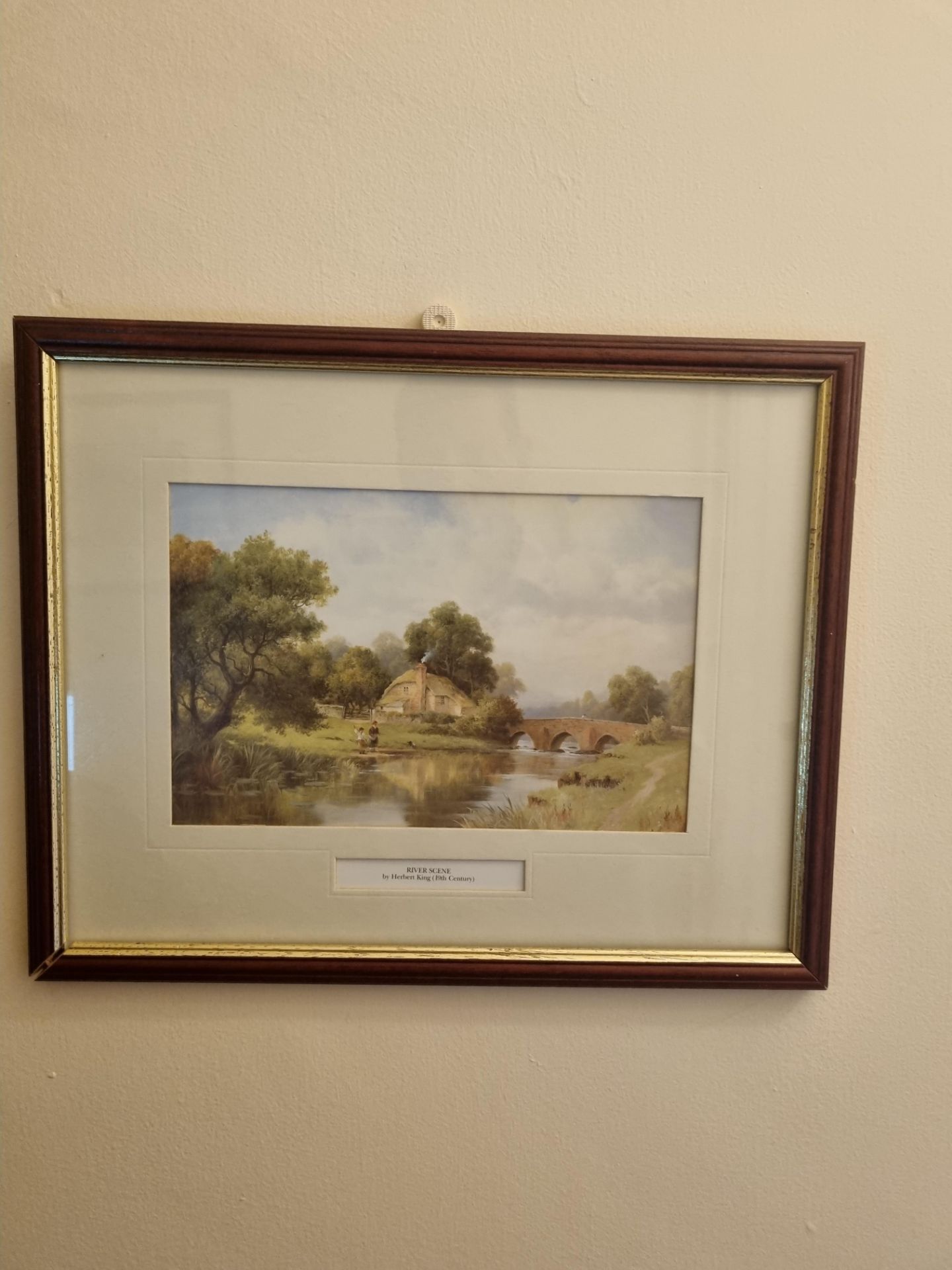 3x Prints390mm 310mm Comprising Of; The Meeting By Heywood Hardy 1843-1933 Wooden Frame With Gold - Bild 4 aus 8