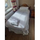 Divan Single Bed With Pine Headboard and Mattress L 1900mm W 950mm (22)