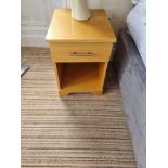 3x Pine One Drawer Bedside Cabinets W 430mm D 520mm H 580mm (10)