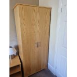 Double Door Pine Wardrobe W 840mm D 650mm H 1920mm (16)