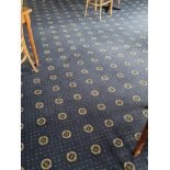 Blue Patterned Carpet In Dining Area 9m X 5m