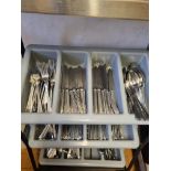 Large Quantity Of Stainless Steel Cutlery as photographed