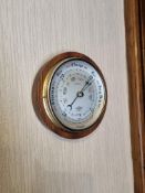 Shortland Wooden And Brass Wall Mounted Barometer This is a stylish, traditional, vintage