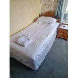 Divan Single Bed With Pine Headboard and Mattress L 1900mm W 950mm (28)