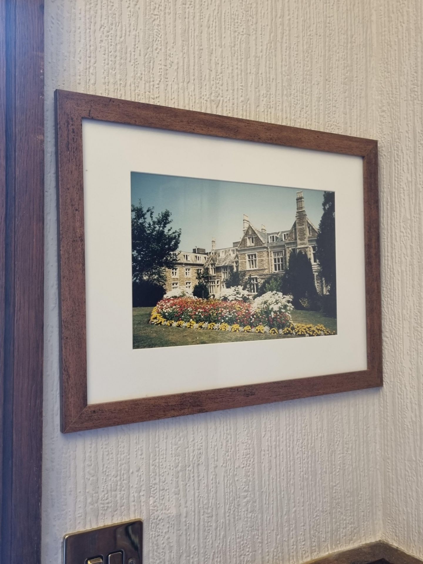 2x Wall Art depicting Treloyhan Manor In Wooden Frame 450mm X 350mm - Image 2 of 2