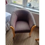 Purple Upholstered Tub Chairs (15)