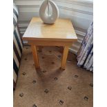 2x Pine Side Tables W 470mm D 470mm X H 500mm