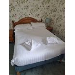 Divan Double Bed With Pine Headboard and Mattress L 1900mm X W 1400mm (26)