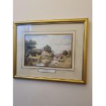 3x Prints390mm 310mm Comprising Of; The Meeting By Heywood Hardy 1843-1933 Wooden Frame With Gold