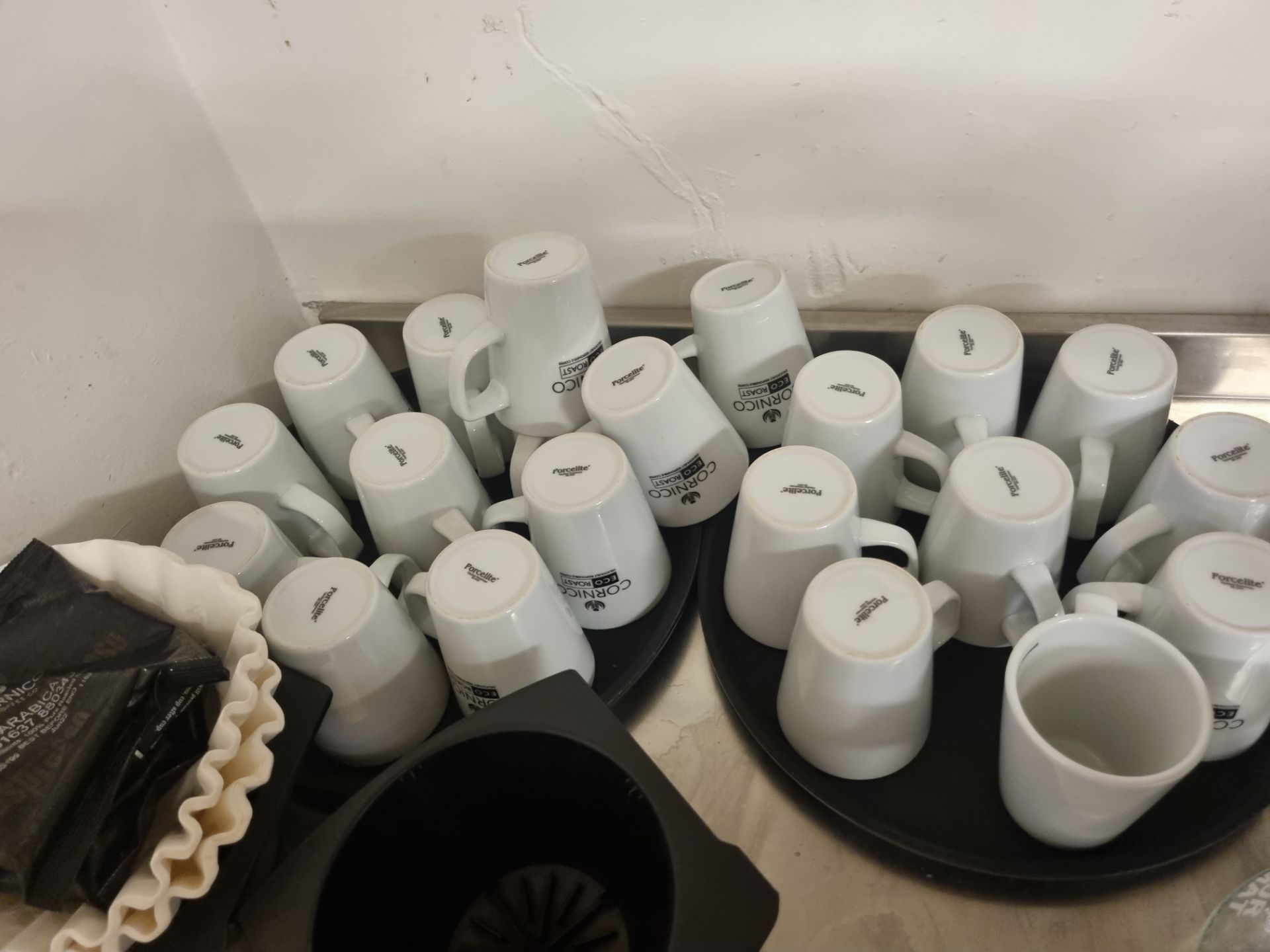 A Quantity Of Cups And Saucers As found