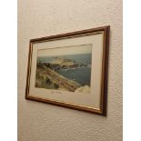 2x Prints In Wooden Frames With Gold Trim 430mm 330mm Comprising Of; Cape, Cornwall and Gwennap Pit