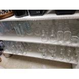 A Large Quantity Of Glassware as found