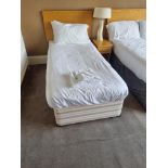 Single Divan Bed With Mattress with pine headboard D 1900mm W 950mm (18)