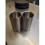 4x Stainless Steel Wine Coolers