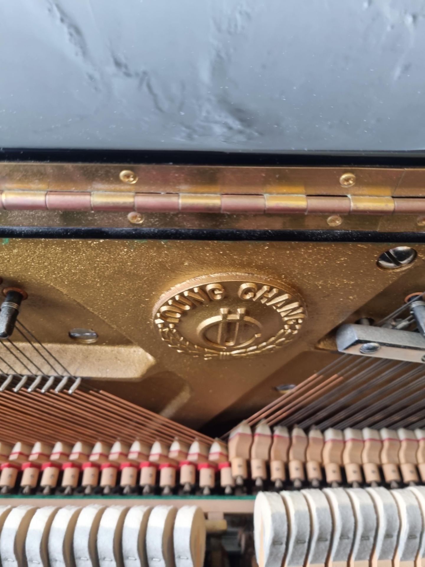 Young Chang Akki Co. Korea Model U-1 Upright Strung Piano In Black Laquer Complete With Piano - Image 3 of 9