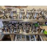 Large Quantity Of Various Sizes Stainless Steel Tea Pots and Coffe Pots