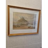 Claude Montague Hart (1869- 1952) Framed and Signed Art C M Hart Of Beach In Pine 510mm 410mm