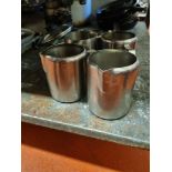 A Quantity Stainless Steel Milk Jugs And Water Jugs