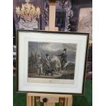 Framed print Abraham Bruiningh van Worrell (active 1809-49) - The Last Shooting Party of