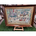 Asian & Middle Eastern Art / Chinese Art Chinese embroidered artwork In excellent condition.