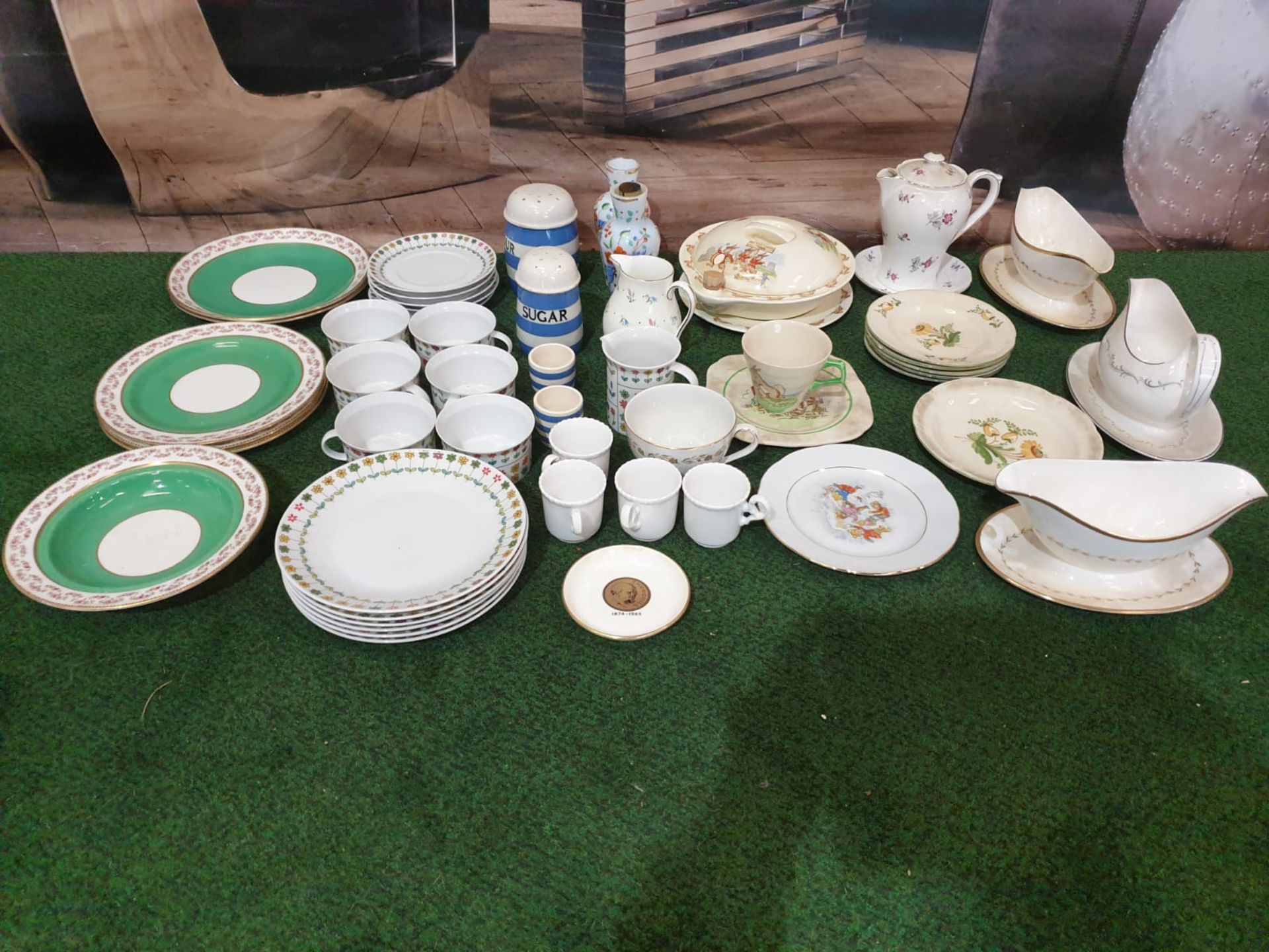 A Large quantity of tableware various patterns and manufacturers including Royal Doulton, Shelley, H