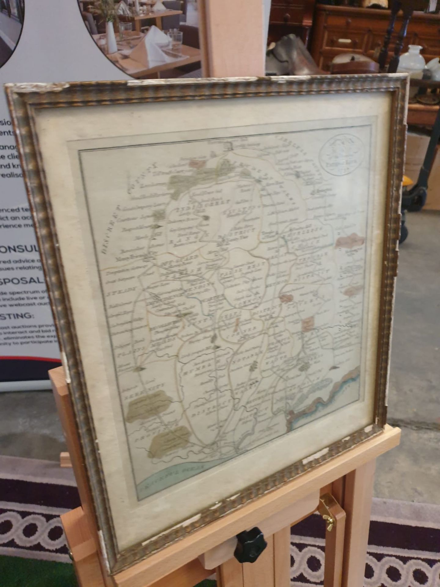 Framed An American Quaker Map's the Paths of Life Fascinating pictorial allegorical map, - Bild 3 aus 5