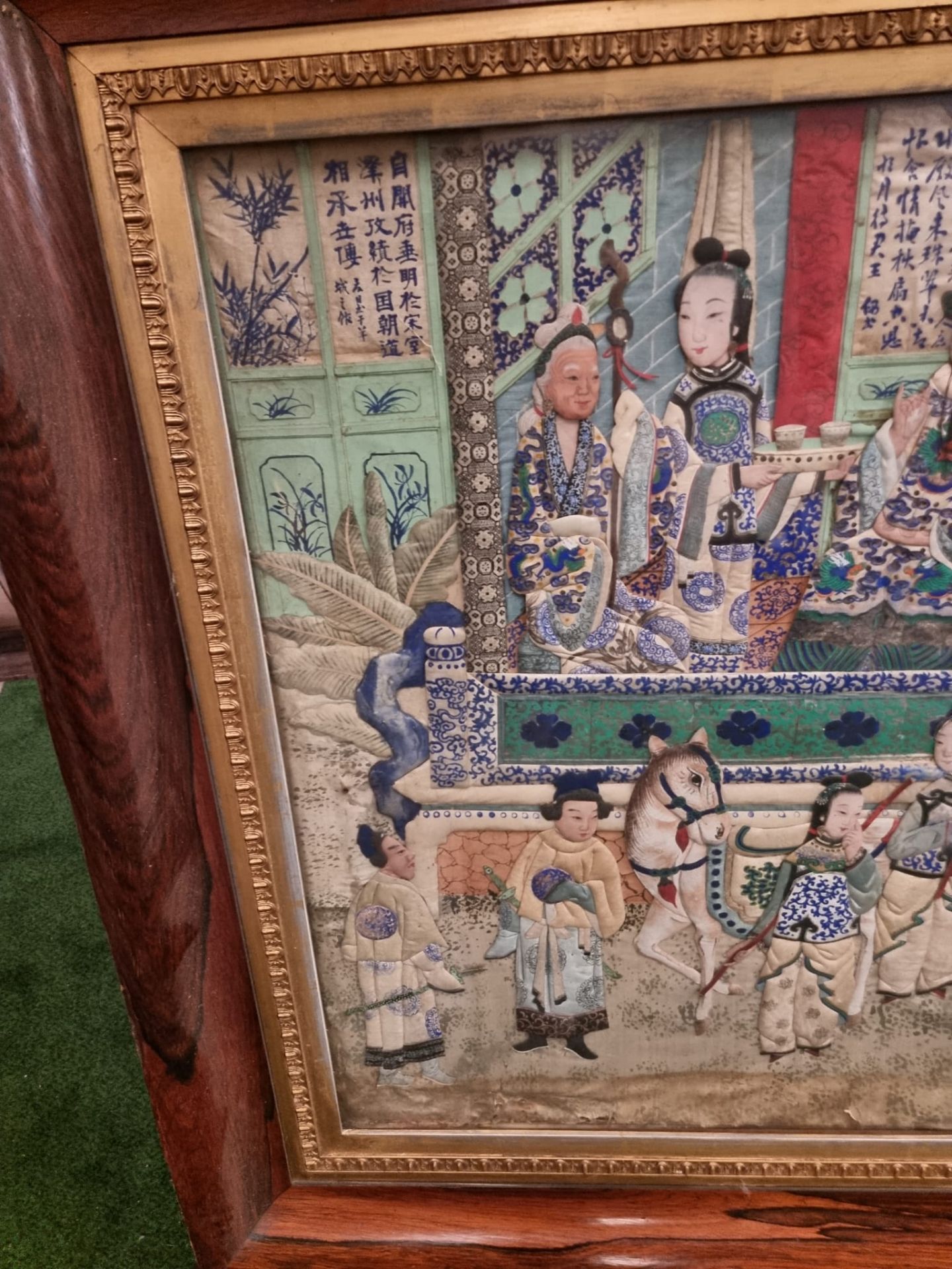 Asian & Middle Eastern Art / Chinese Art Chinese embroidered artwork In excellent condition. - Image 15 of 17
