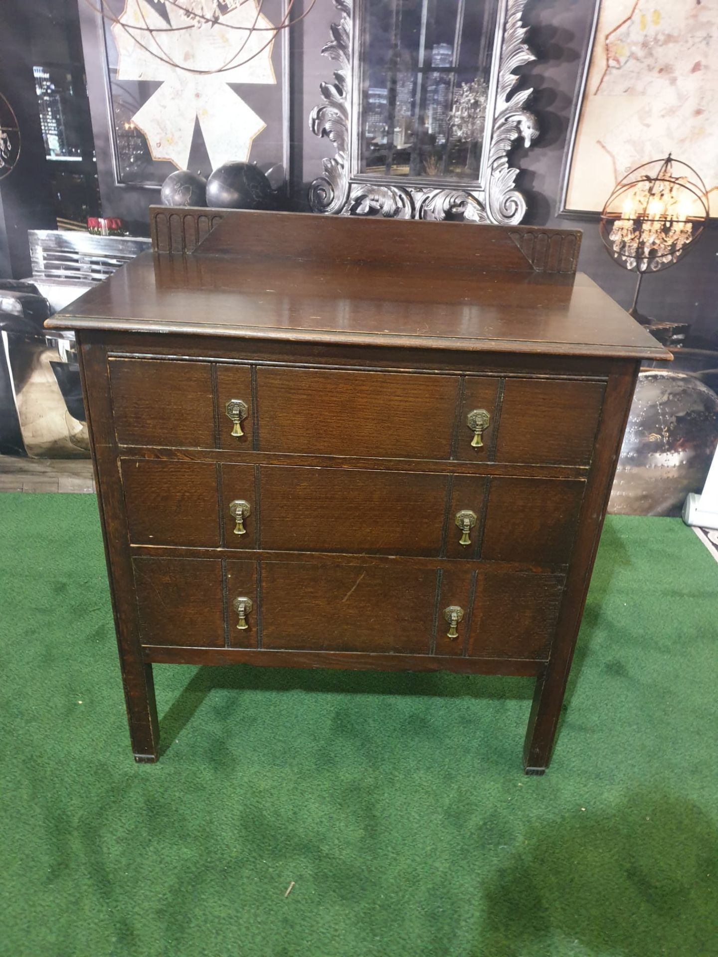 Late Georgian Mahogany Chest Of Drawers three Drawer chest 84W x 46D x 95H