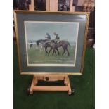 Framed print â€œWinter Wooliesâ€ after Leesa Sandys-Lumsdaine in pencil with signature and title at