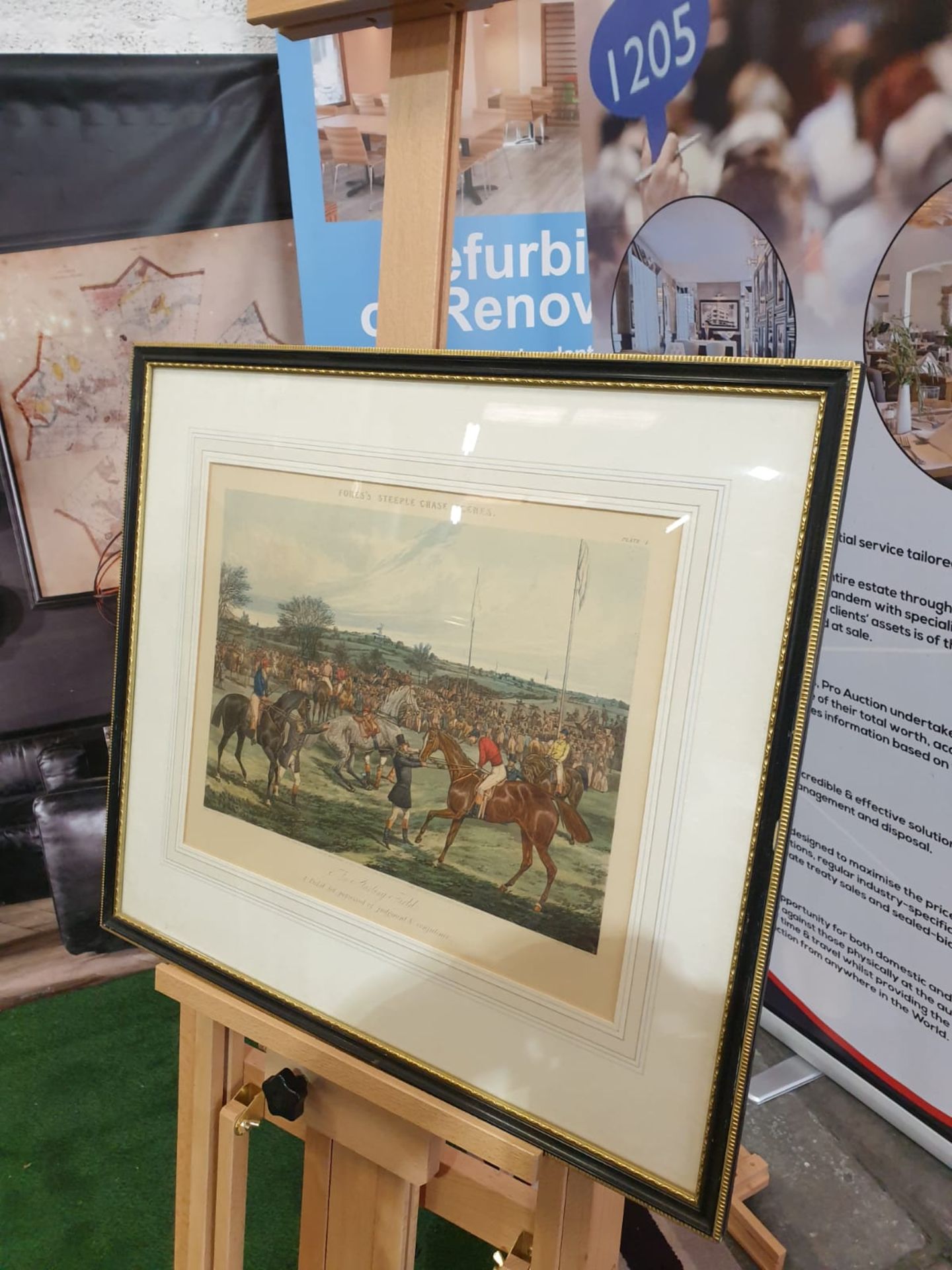 Framed Hand coloured engravings from a series called "Fores's Hunting Casualties".Drawn by H. - Image 2 of 6