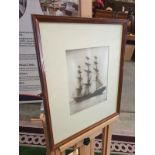 Sailing vessel Valhalla. Photograph. Initialled and numbered lower left, titled to the centre and