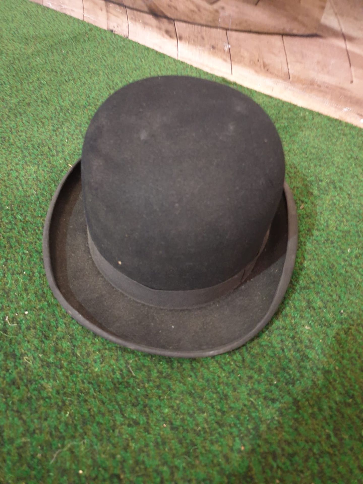 Vintage Dunns & Co London mens black bowler hat