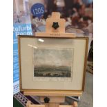 Framed print A south west view of Oxford with cattle 42 x 36cm