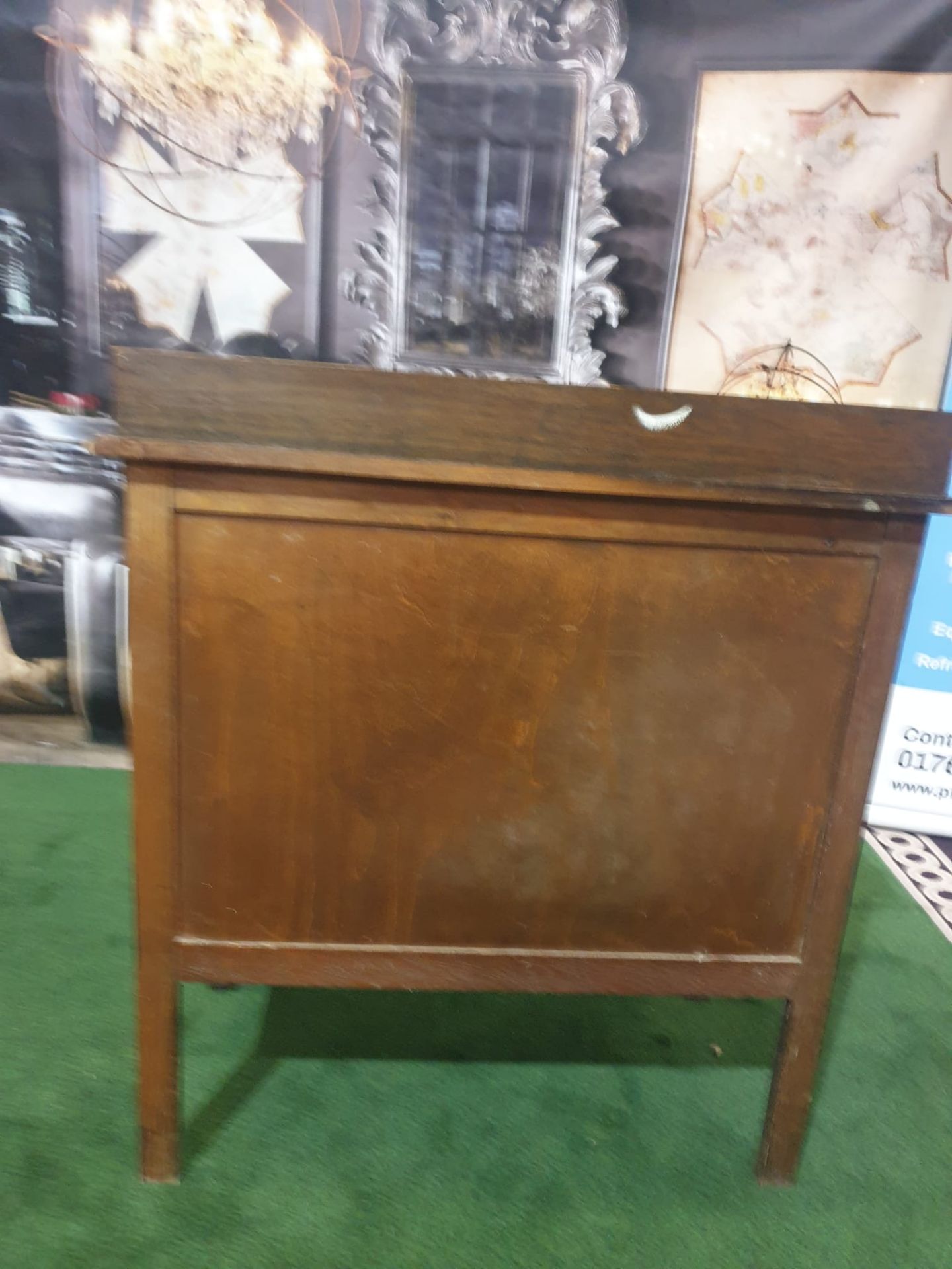 Late Georgian Mahogany Chest Of Drawers three Drawer chest 84W x 46D x 95H - Image 5 of 5