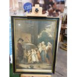 Framed Print The Showman, La Piece Curieuse Thomas Gaugain after J. Barney from a Stipple