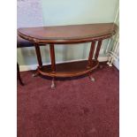 Theseira Distinctive Quality Exquisite Design Mahogany Two Tier Demi Lume With Carved Legs And