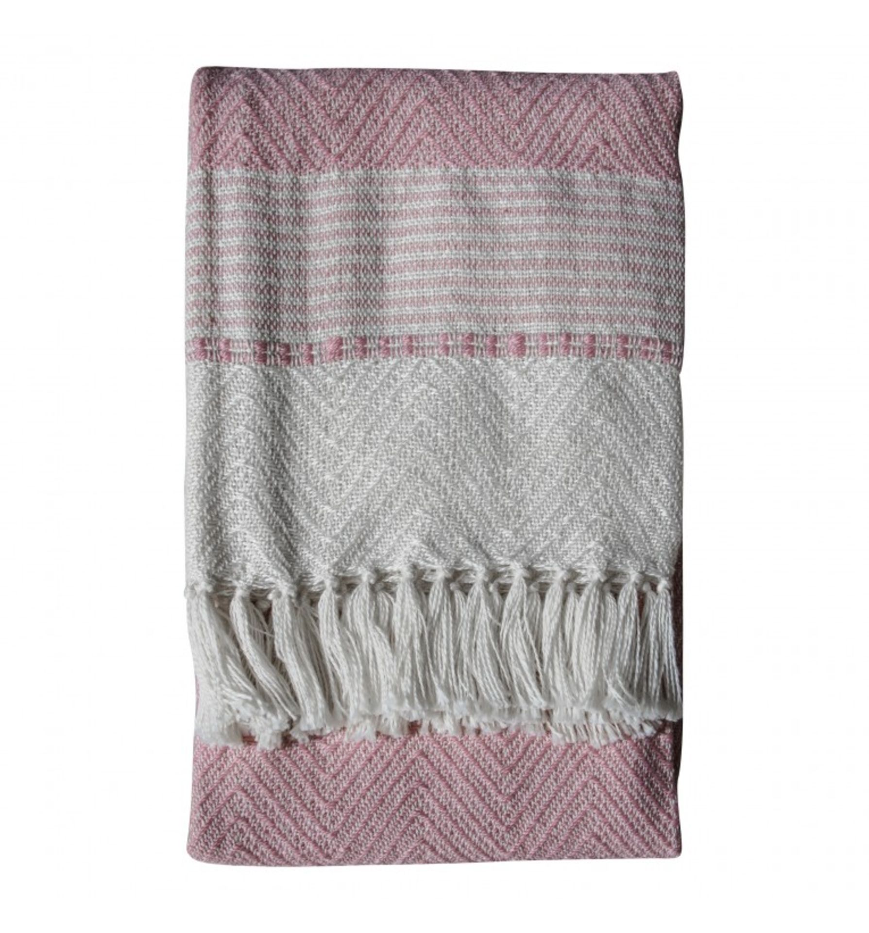 Chevron Throw Blush Simply Green 100% Recycled Throws And Cushions Are Hand Woven Using Recycled
