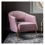 Barletta Armchair Dusky Velvet The Barletta Is A Stunning Armchair Upholstered In Dusky Velvet And